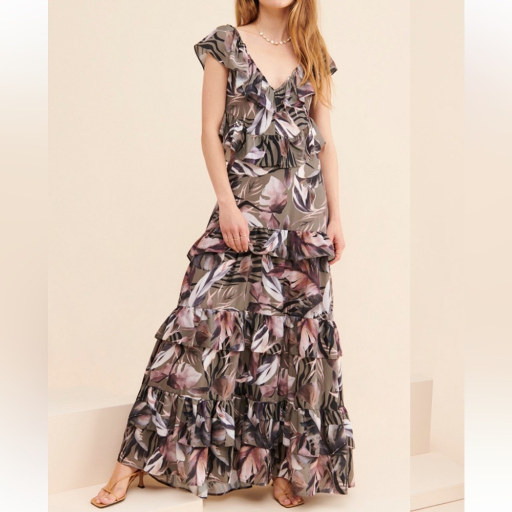 Especia Lulu Ruffled Maxi Dress
